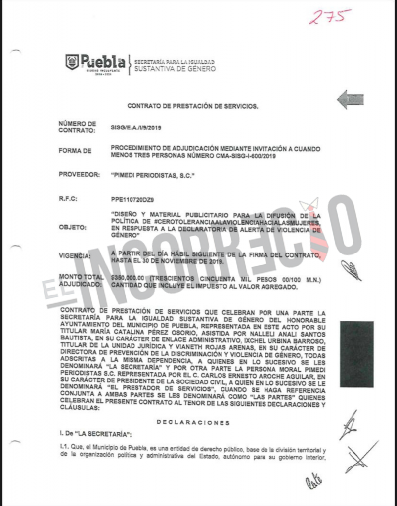 Con campañas fantasmas, Ayuntamiento de Claudia Rivera lucró con Alerta de Género en Puebla (+DOCUMENTOS)