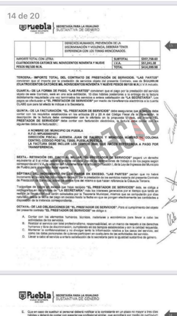 Con campañas fantasmas, Ayuntamiento de Claudia Rivera lucró con Alerta de Género en Puebla (+DOCUMENTOS)