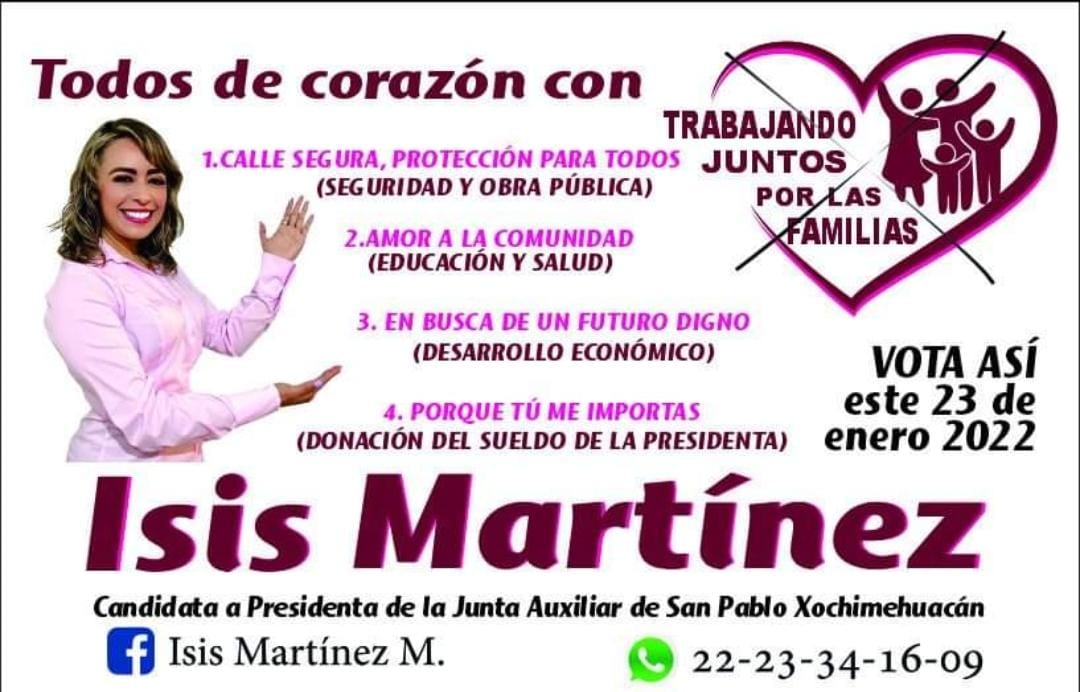 Isis Martínez, Trabajando juntos por las familias