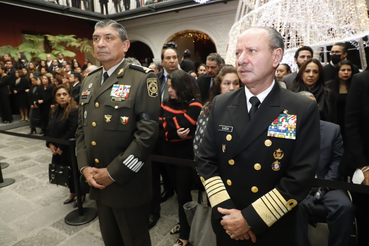Almirante José Rafael Ojeda Durán; el actual secretario de Marina 