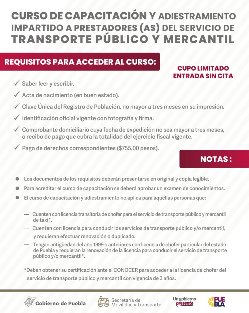 Facilita SMT curso de capacitación para trámite de licencias de transporte público